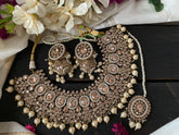 Premium Pearl Kundan Neckpiece Set -G2729